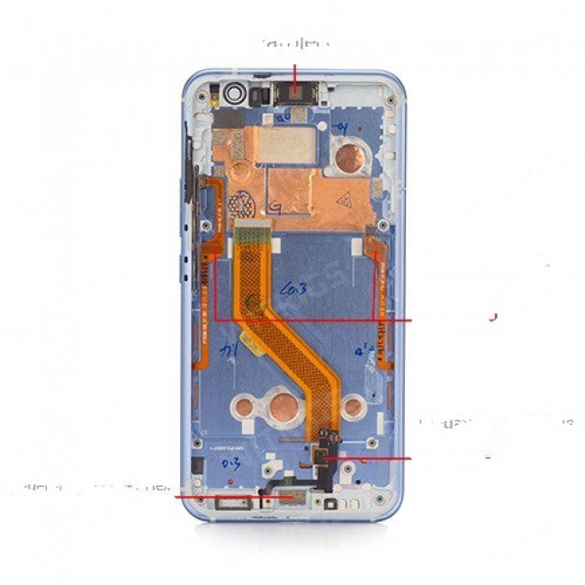 Screen Replacement Assembly for HTC U11 Light Blue