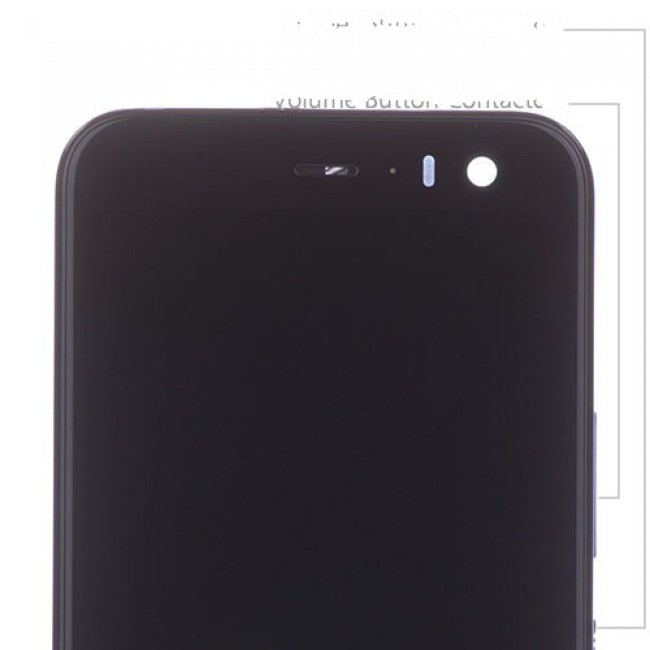 Screen Replacement with Frame for HTC U11 Life Sapphire Blue