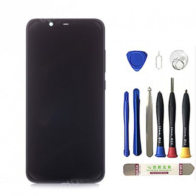 Screen Replacement with Frame for Xiaomi Mi 8 Black (Xiaomi Mi 8 Standard Edition)