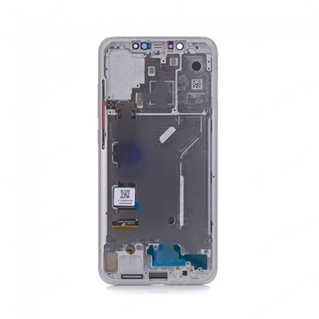 Screen Replacement with Frame for Xiaomi Mi 8 White (White)