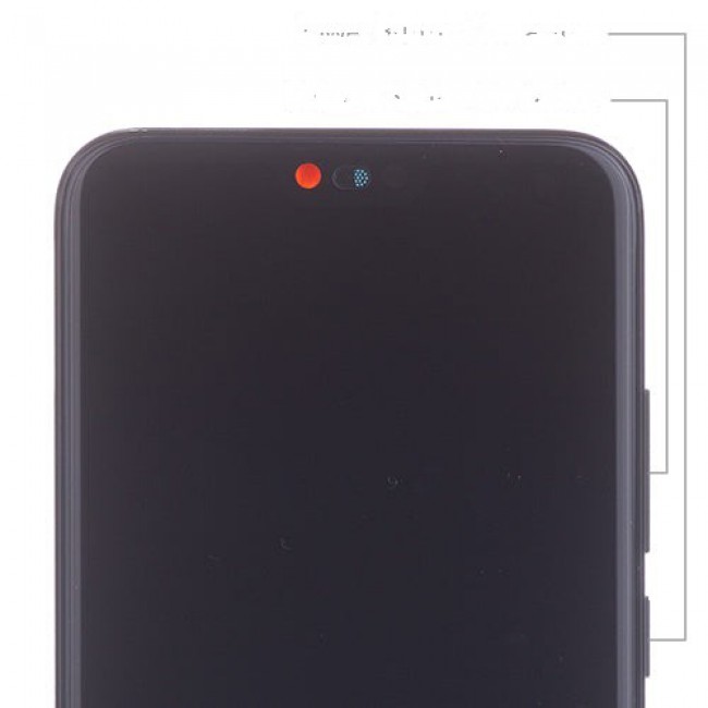 Screen Replacement with Frame for Huawei Honor 10 Midnight Black