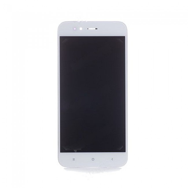 Custom Screen Replacement with Frame for Xiaomi Mi A1 White (White)