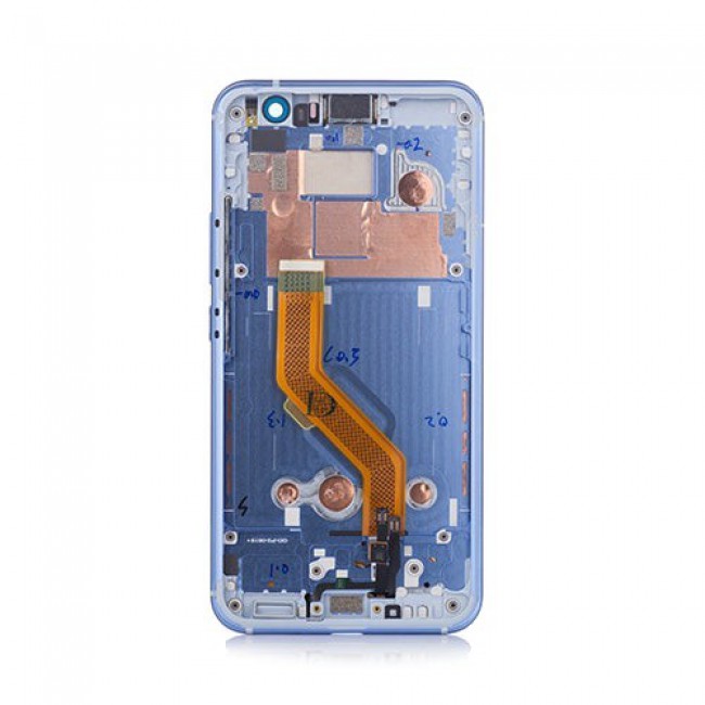 Screen Replacement with Frame for HTC U11 Blue