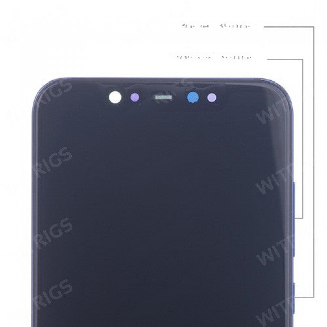 Screen Replacement with Frame for Xiaomi Mi 8 Blue (Blue)