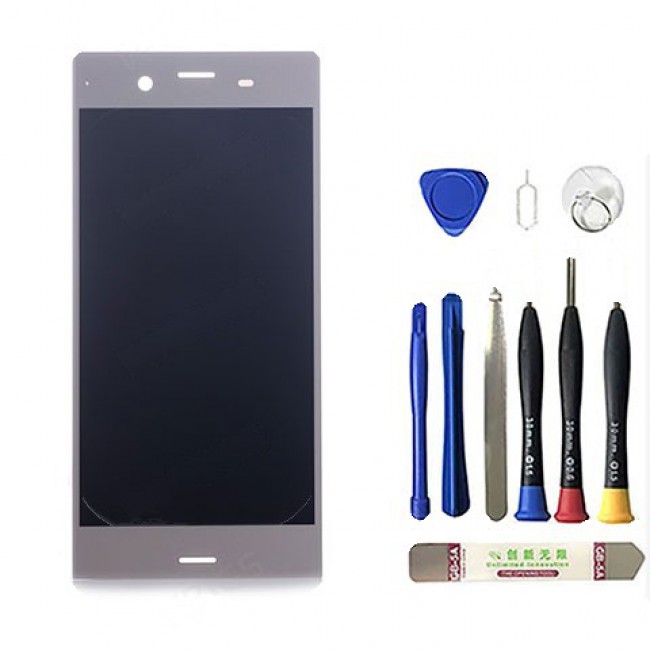 LCD Screen Replacement for Sony Xperia XZ1 Warm Silver
