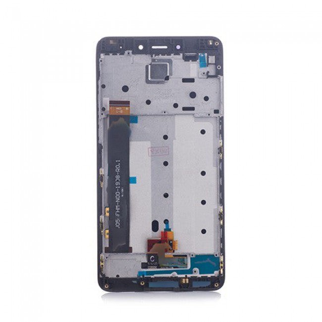 Screen Replacement with Frame for Xiaomi Redmi Note 4X Matte Black (Black)