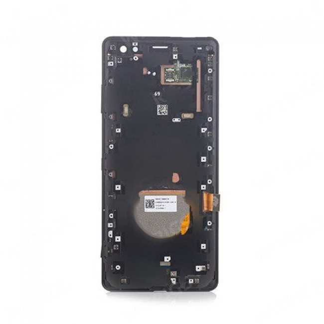 Screen Replacement with Frame for Sony Xperia XZ3 Black