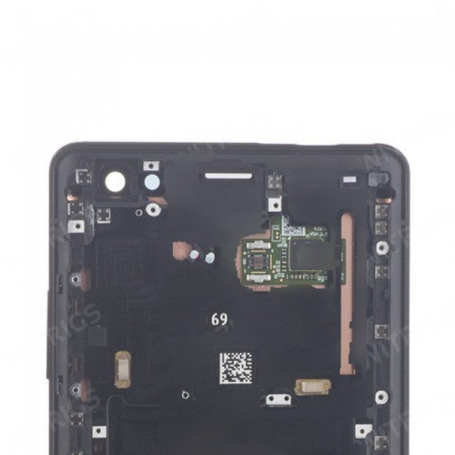 Screen Replacement with Frame for Sony Xperia XZ3 Black