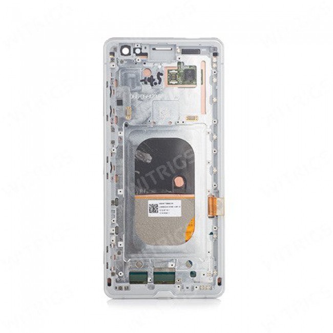 Screen Replacement with Frame for Sony Xperia XZ3 Silver White