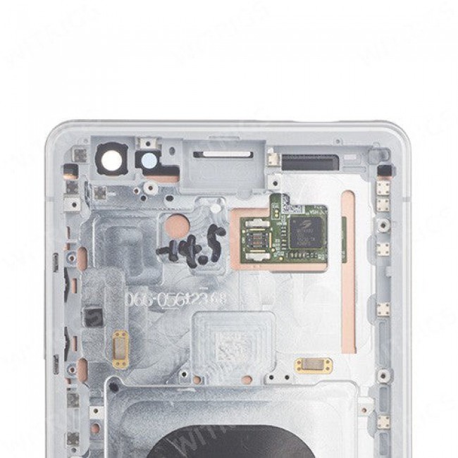 Screen Replacement with Frame for Sony Xperia XZ3 Silver White