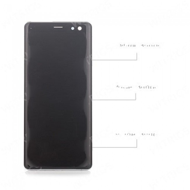 Screen Replacement with Frame for Sony Xperia XZ3 Silver White