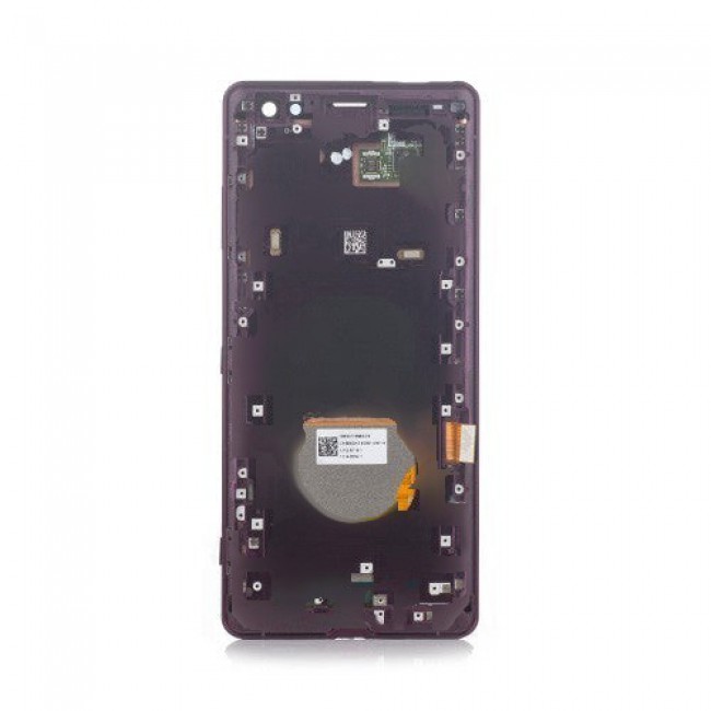 Screen Replacement with Frame for Sony Xperia XZ3 Bordeaux Red