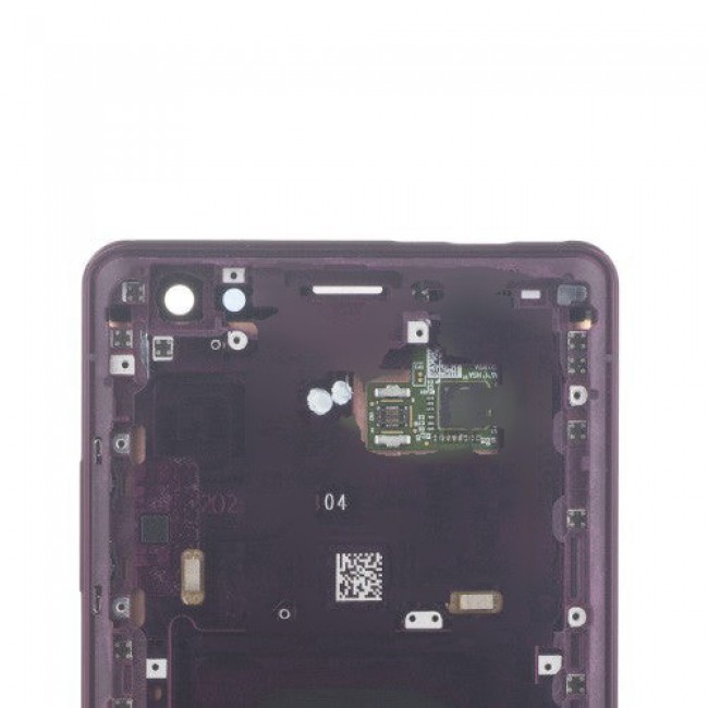 Screen Replacement with Frame for Sony Xperia XZ3 Bordeaux Red