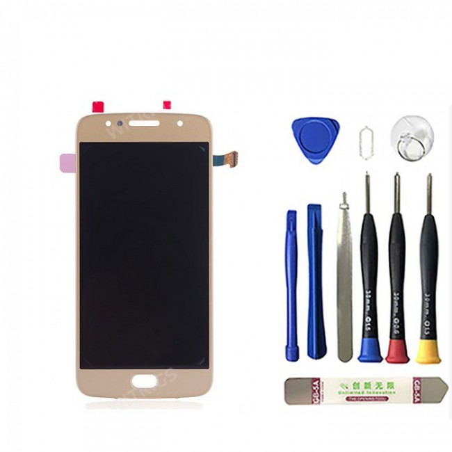 LCD Screen Replacement for Motorola Moto G5S Fine Gold