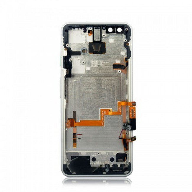 Screen Replacement with Frame for Google Pixel 3 Clearly White