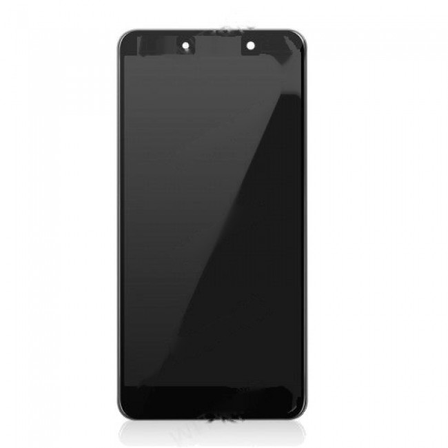 Custom Screen Replacement with Frame for Huawei Y7 Prime Black