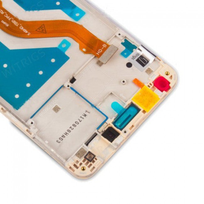 Custom Screen Replacement with Frame for Huawei Y7 Prime Gold
