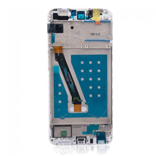 Custom Screen Replacement with Frame for Huawei P Smart White