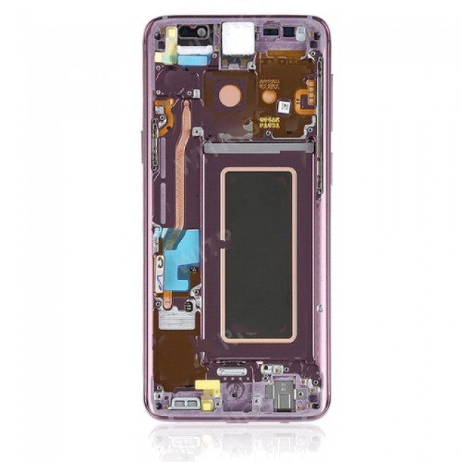 Screen Replacement with Frame for Samsung Galaxy S9 Lilac Purple