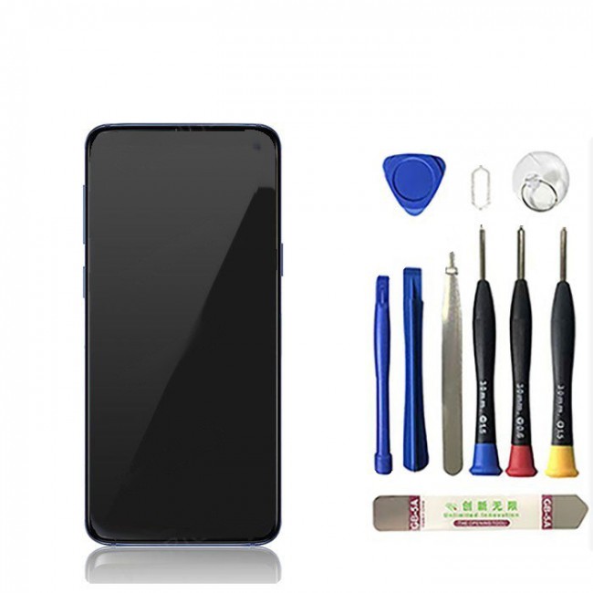 Screen Replacement with Frame for Samsung Galaxy S9 Coral Blue