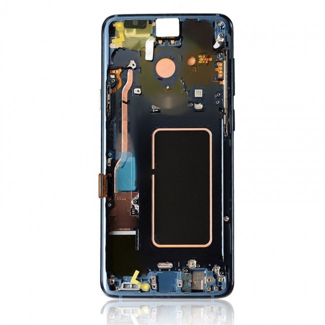 Screen Replacement with Frame for Samsung Galaxy S9 Coral Blue