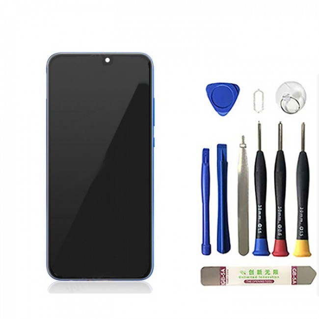 Screen Replacement with Frame for Huawei Honor 8X Blue
