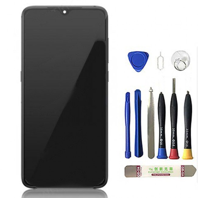 Screen Replacement with Frame for Xiaomi Mi 9 Black (Black)