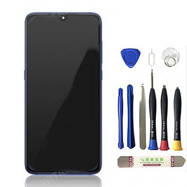 Screen Replacement with Frame for Xiaomi Mi 9 Ocean Blue (Blue)