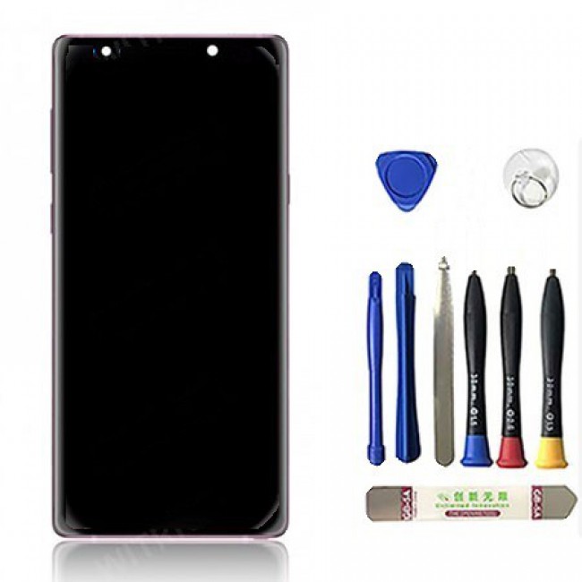 Screen Replacement with Frame for Samsung Galaxy Note 9 Lavender Purple