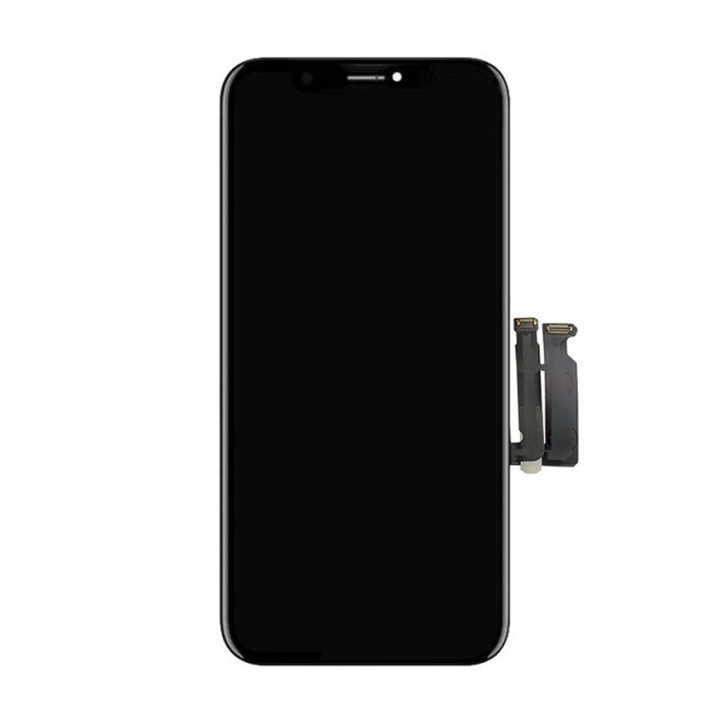 Screen Replacement + Back Metal Sheet for iPhone XR Black