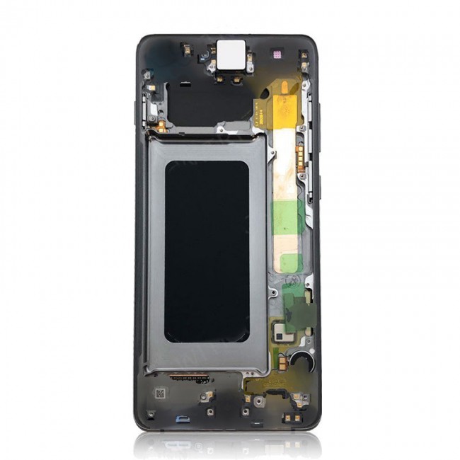 Screen Replacement with Frame for Samsung Galaxy S10 Plus Ceramic Black