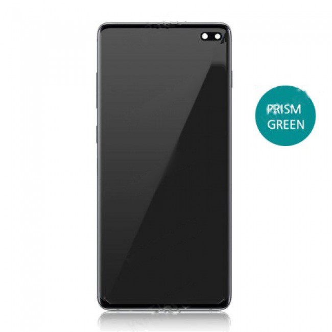 Screen Replacement with Frame for Samsung Galaxy S10 Plus Ceramic White