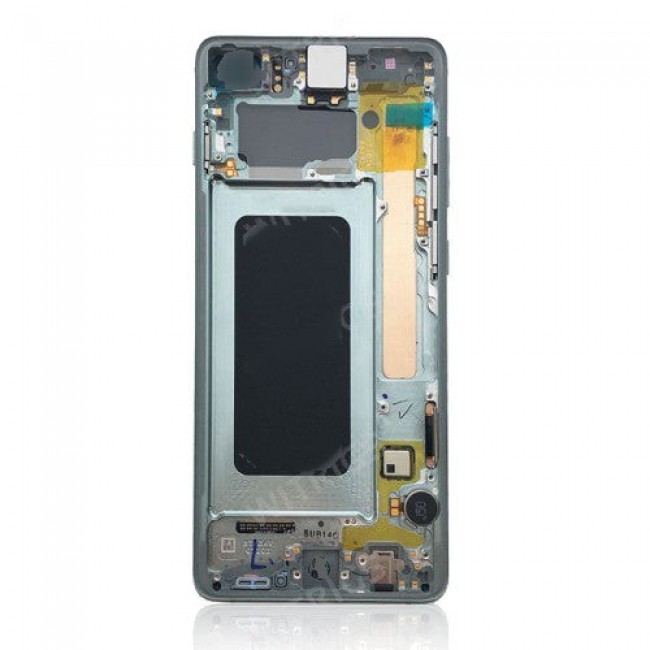 Screen Replacement with Frame for Samsung Galaxy S10 Plus Ceramic White
