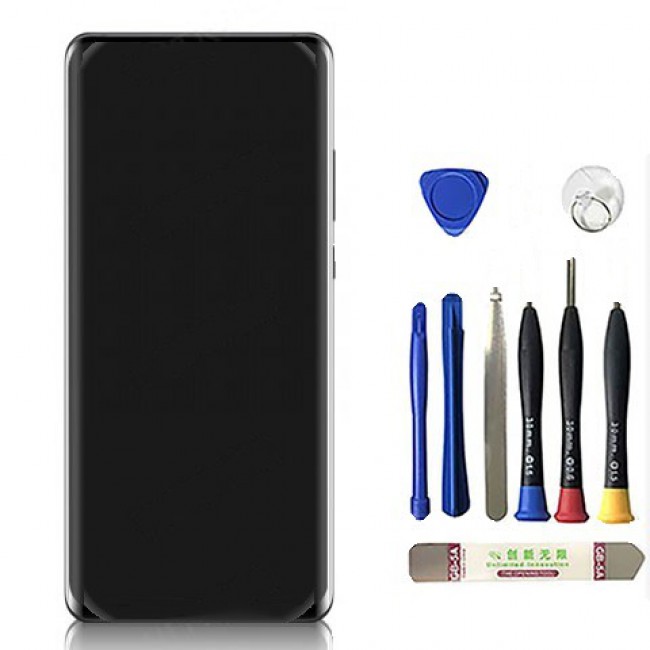 Screen Replacement with Frame for Huawei P30 Pro Black