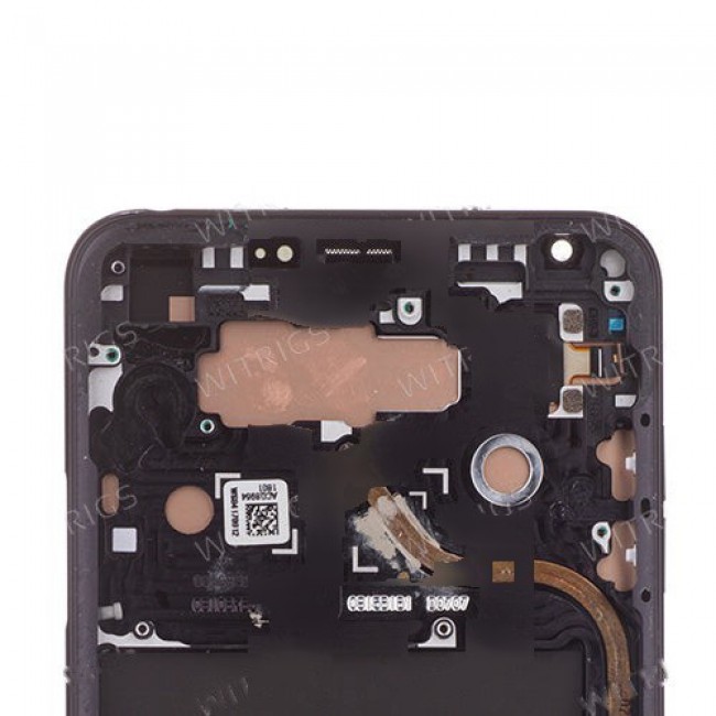 Custom Screen Replacement with Frame for LG V30 Aurora Black