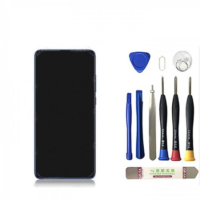 Screen Replacement with Frame for Xiaomi Redmi K20 Pro/Mi 9T pro Glacier Blue (Blue)