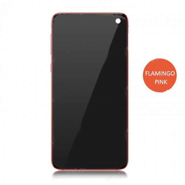 Screen Replacement with Frame for Samsung Galaxy S10e Flamingo Pink