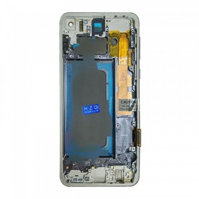 Screen Replacement with Frame for Samsung Galaxy S10e Prism White