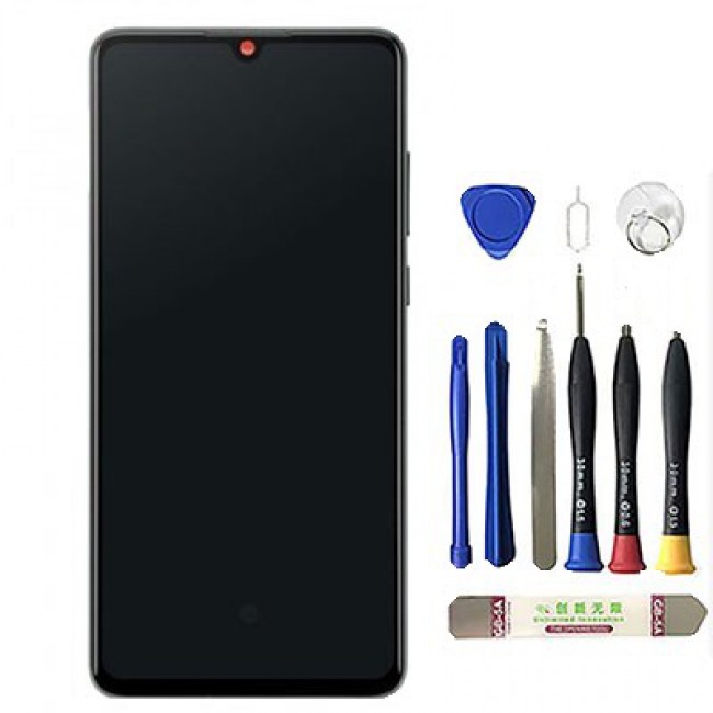Screen Replacement with Frame for Huawei P30 Black