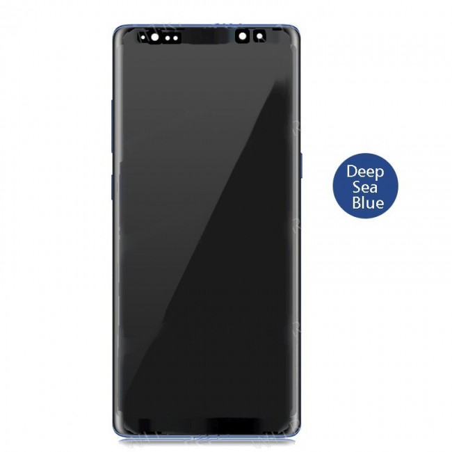 Screen Replacement with Frame for Samsung Galaxy Note 8 Deepsea Blue