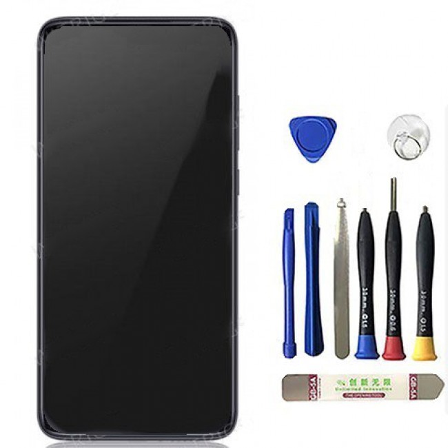 Screen Replacement with Frame for Xiaomi Redmi Note 8 Pro Black (Black)