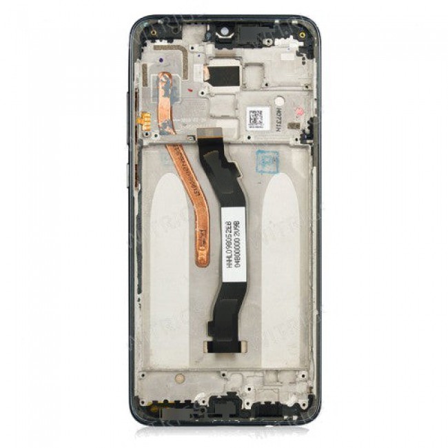 Screen Replacement with Frame for Xiaomi Redmi Note 8 Pro Black (Black)