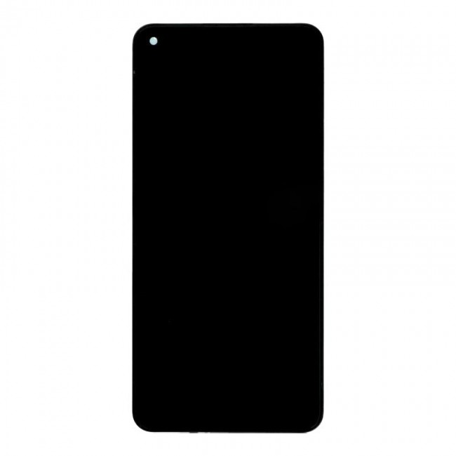 Screen Replacement with Frame for Xiaomi Redmi Note 9 Silver (Silver)