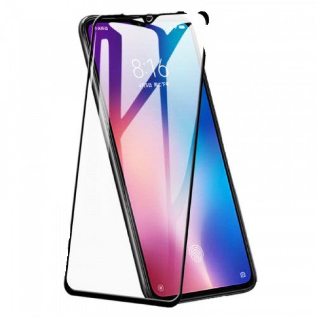 Full Tempered Glass Screen Protector for Xiaomi Mi 9 Black (Black)