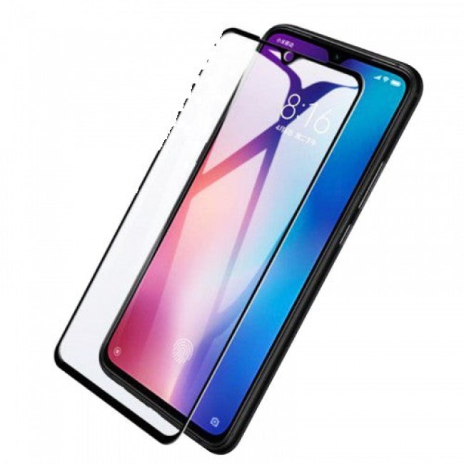 Full Tempered Glass Screen Protector for Xiaomi Mi 9 Black (Black)