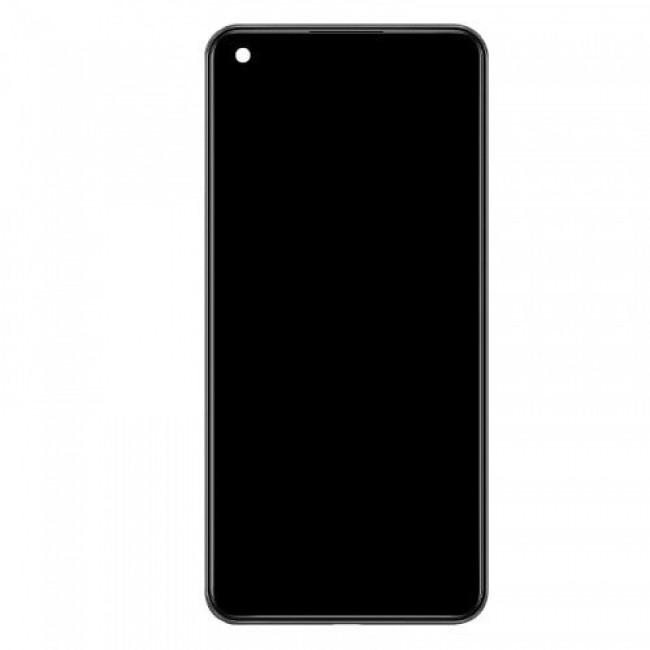 Screen Replacement with Frame for Xiaomi Mi 11 Lite Black (Black)
