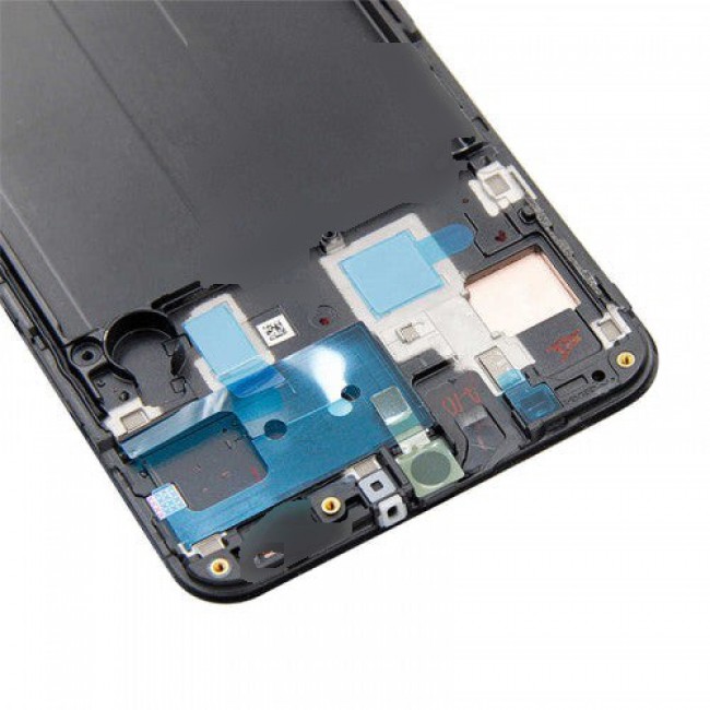 Screen Replacement with Frame for Samsung Galaxy A50 Black (Without frame)