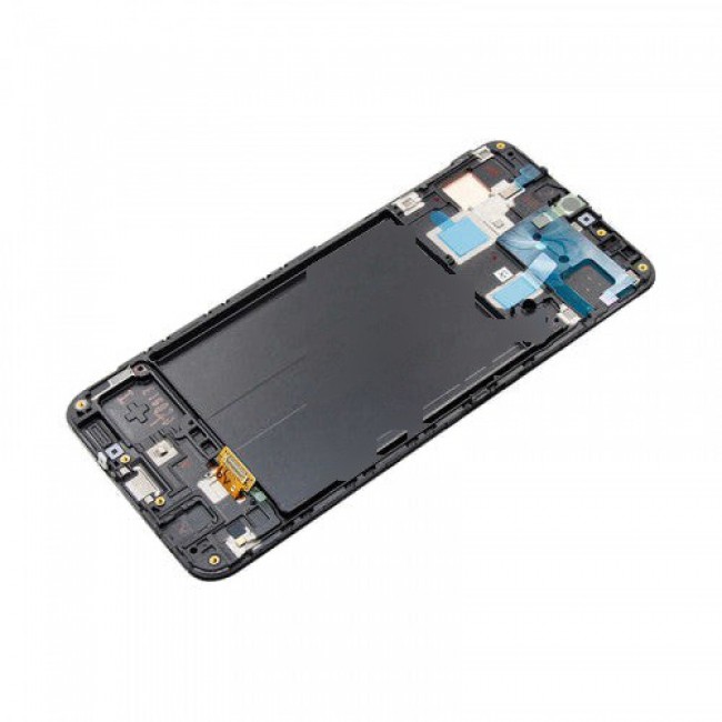 Screen Replacement with Frame for Samsung Galaxy A50 Black (Without frame)