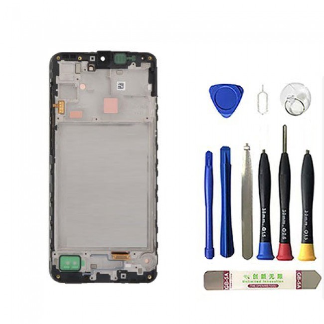 Lcd Screen Replacement with Frame for Samsung Galaxy A16 (Original Screen with frame)