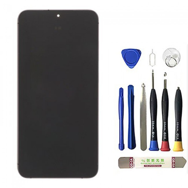 Screen Replacement with Frame for Samsung Galaxy S24+ European Version (Yellow)